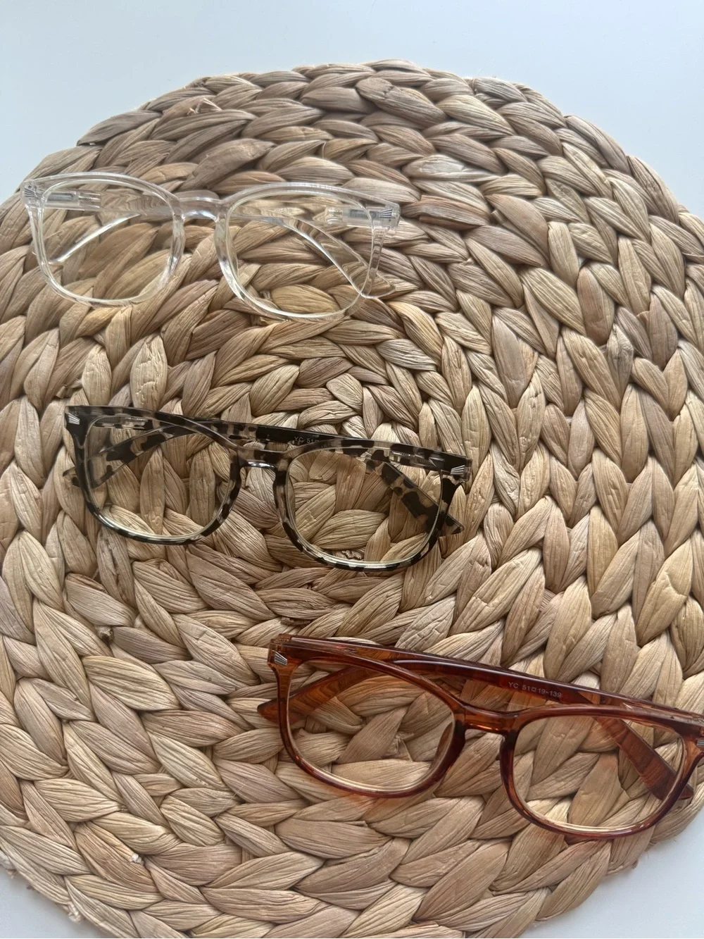 Clear, Tortoiseshell & Amber Women’s Fashion Reading Glasses +2.00
